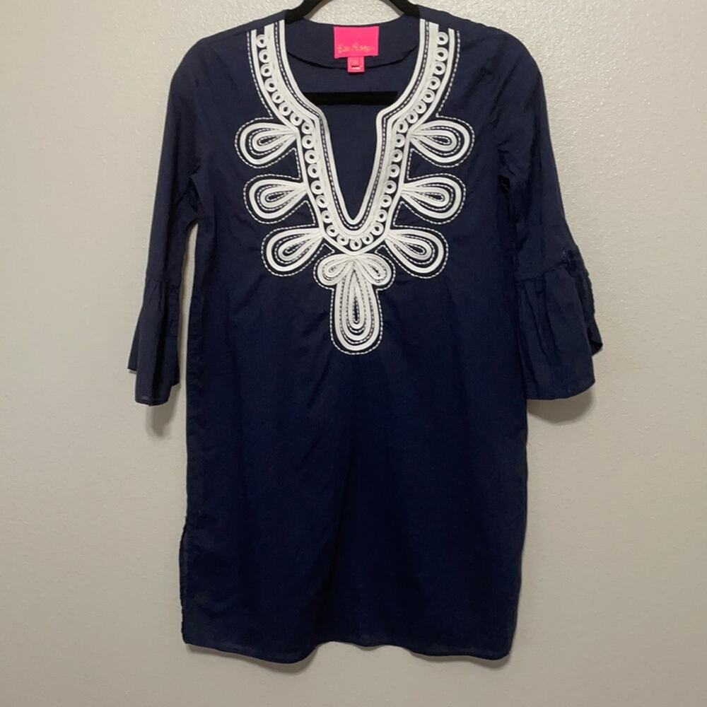 LILLY PULITZER Navy Tunic or Coverup Size XXS